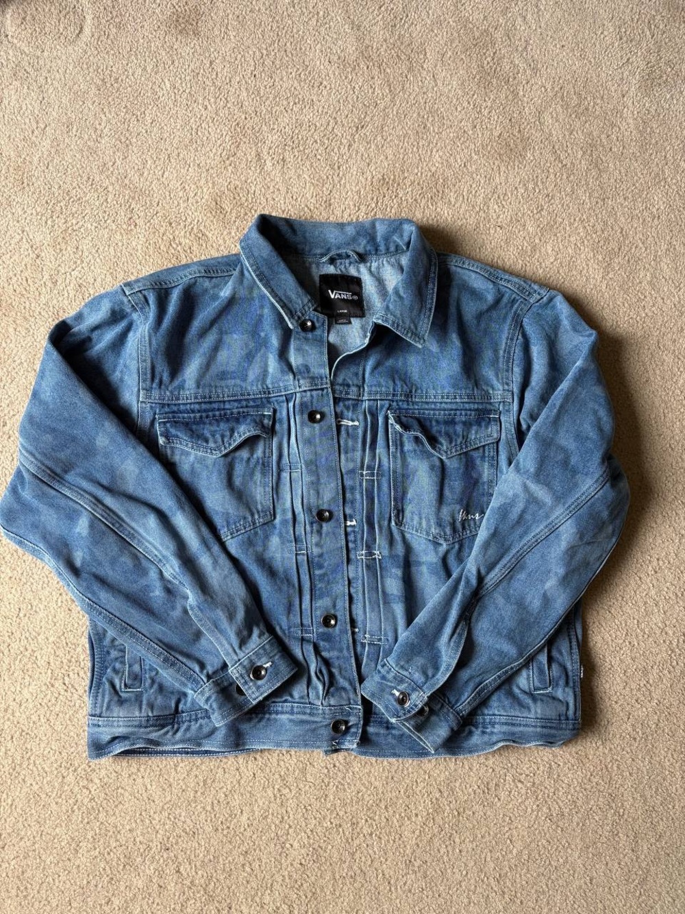 Vans Men's Light Blue Denim Jacket